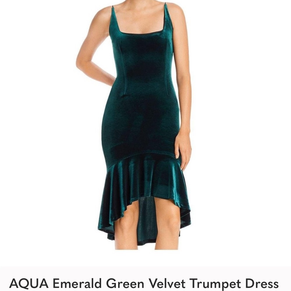 Aqua Green High Low Dress